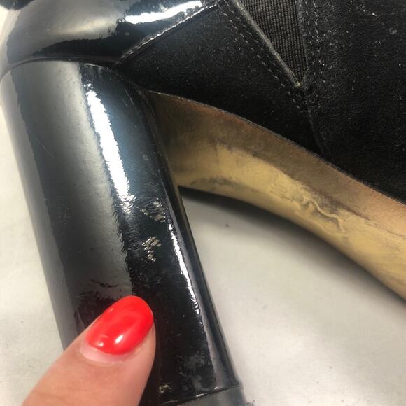 Tory Burch Suede and Patent Leather Mary Janes - Picture 11 of 16